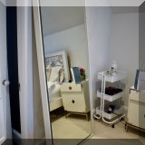 DM02. Large mirror with white edge. 72”h x 30”w 